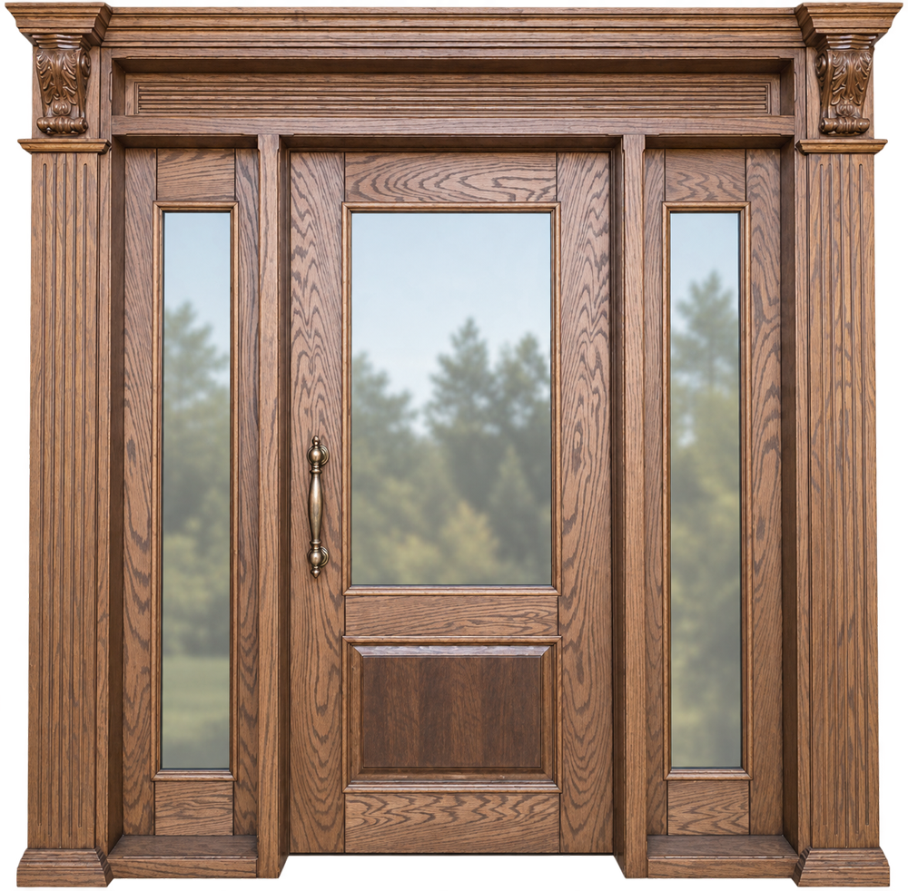 درب چوبی کلاسیک مدل W9034