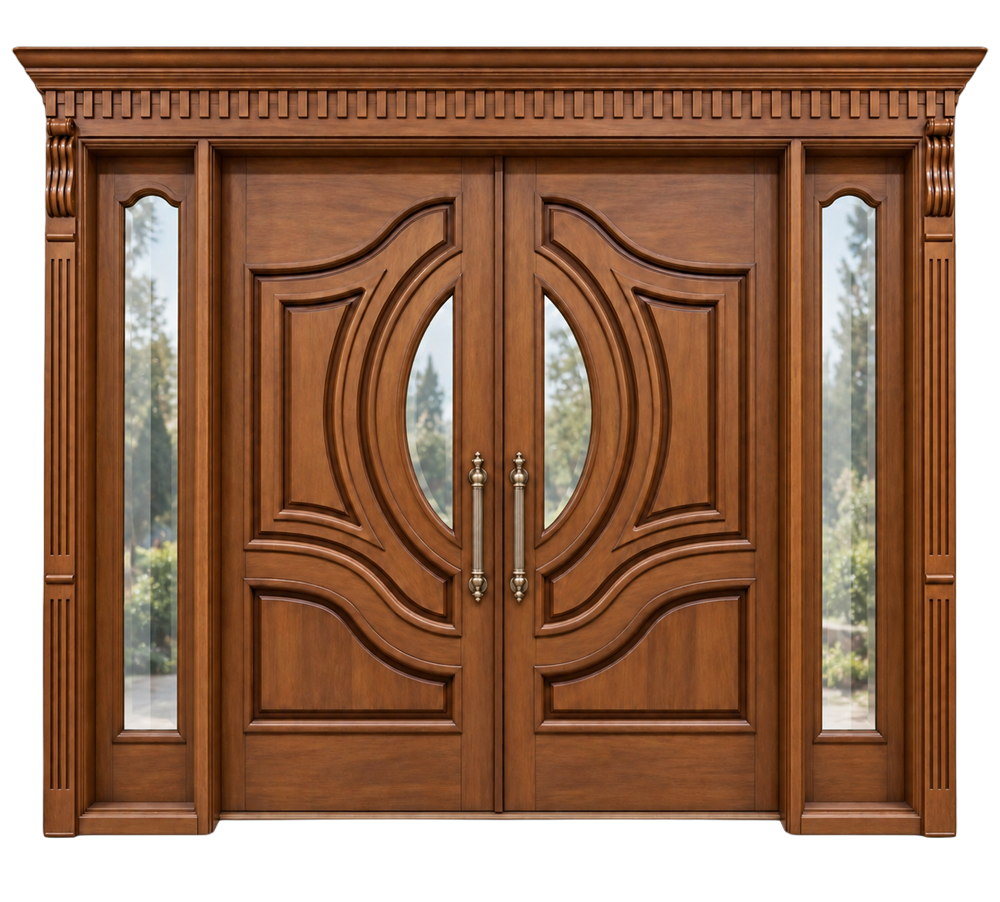 درب چوبی کلاسیک مدل W9036
